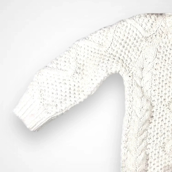 Juniors White Knitted Sweater -  2T - Picture 3 of 5